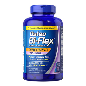 雀巢osteo氨糖软骨素美国原装进口紫瓶80片关捷健维骨力关节养护