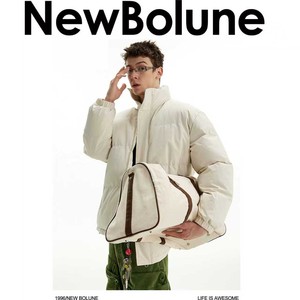 NEW BOLUNE/新百伦官网宽松休闲立领保暖御寒面包棉服外套情侣