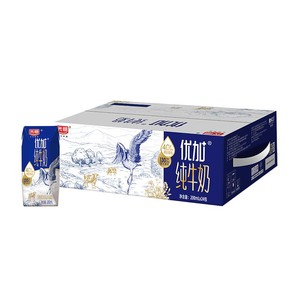 光明优加臻选4.0g蛋白纯牛奶200mL*24盒【新老包装随机发货】