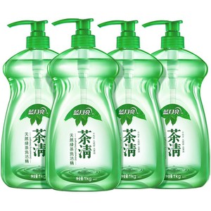 蓝月亮洗洁精1kg多规格天然绿茶洗洁精食品可用果蔬餐具清洗