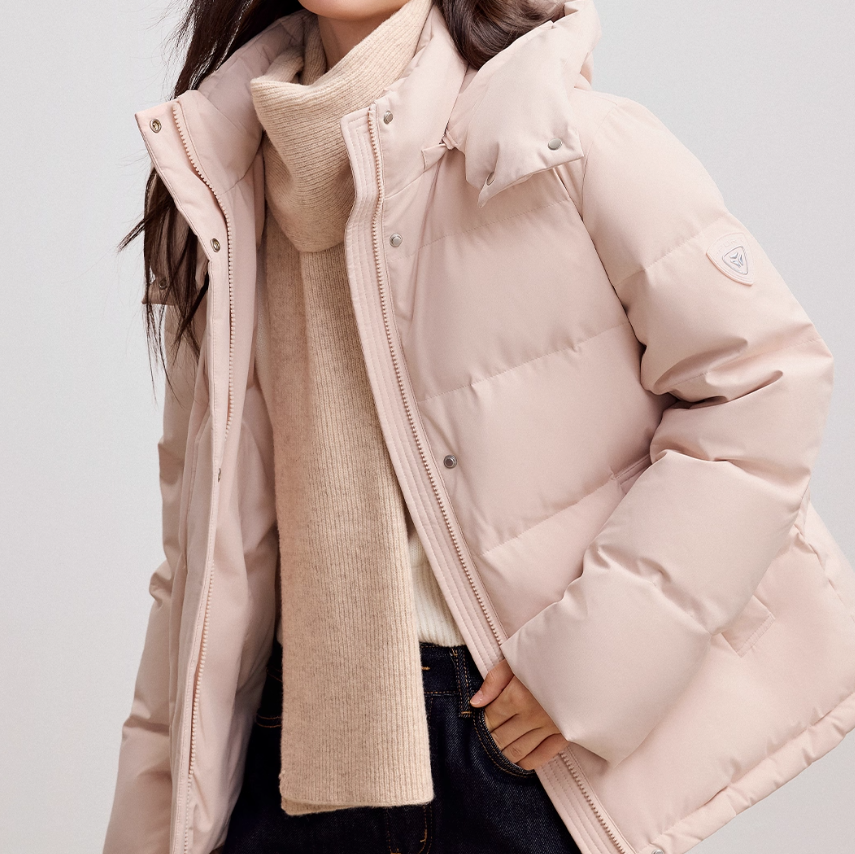 雅鹿短款羽绒服女2025年冬季新款爆款小个子洋气可拆卸帽保暖外套 219元