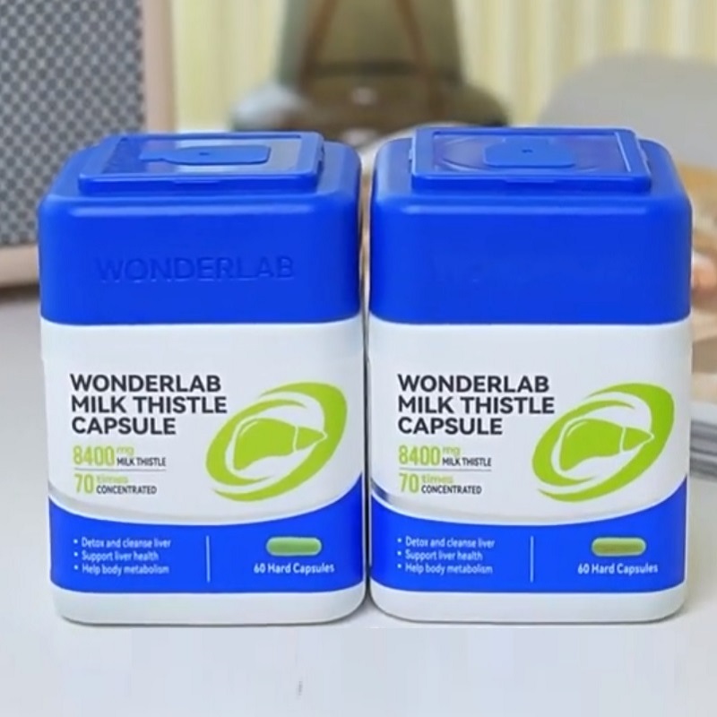 WonderLab高浓奶蓟草胶囊熬夜水飞蓟类净养片男女性养肝护肝片 69元