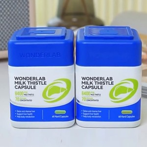 WonderLab高浓奶蓟草胶囊熬夜水飞蓟类净养片男女性养肝护肝片