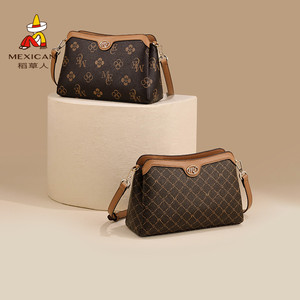 稻草人包包女士新款百搭大气中年单肩包妈妈包礼物斜挎包通勤女包