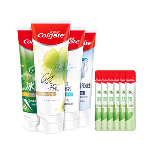 【淘享】高露洁多效护理家庭装含氟牙膏清新口气A