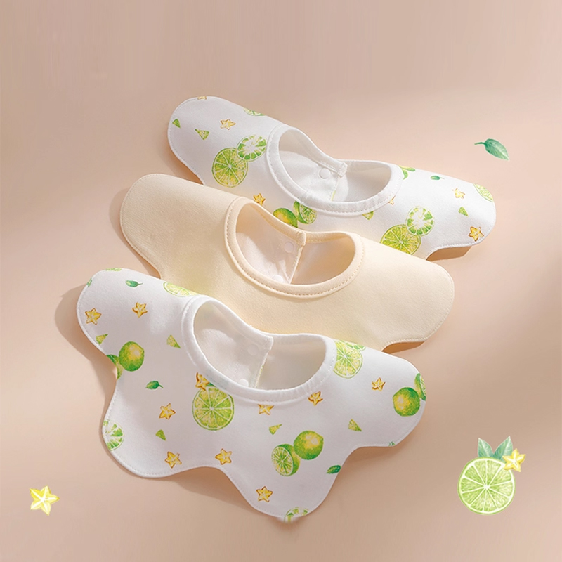 gb好孩子婴儿围兜防水围嘴新生婴儿可旋款吃饭饭兜口水巾 39.3元