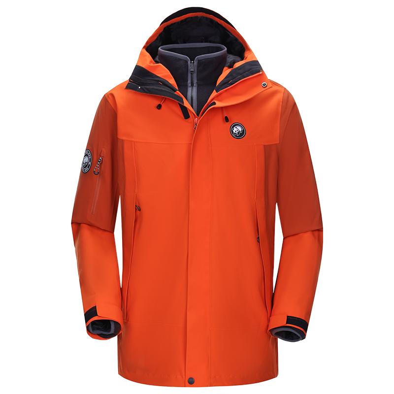 骆驼熊猫系列户外橙色冲锋衣女款三合一2025新款登山服好看外套男 290.5元