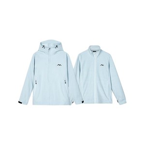 斯凯奇魔方系列户外冲锋衣男女同款三合一防风防水徒步摇粒绒外套