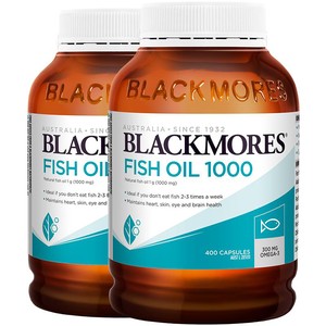 【自营】BLACKMORES澳佳宝原味epa高纯度深海鱼油老人400粒*2瓶