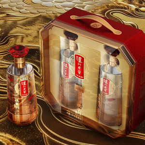 泸州老窖定制酒悦龙门礼顺礼盒52度浓香型白酒宴请送礼500ml*2瓶