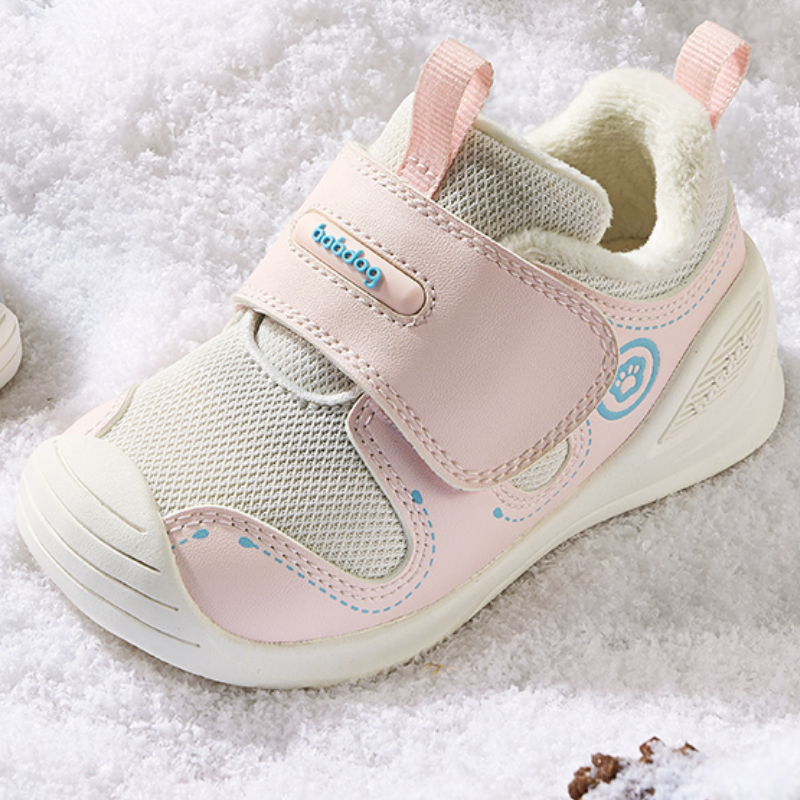 【加绒清仓】巴布豆童鞋官方正品冬季学步鞋特惠加绒宝宝鞋子 79元