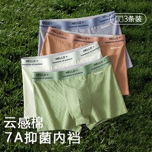 猫人男士棉内裤云感长绒棉亲肤柔软透气抑菌抗菌內裆轻松贴合身体