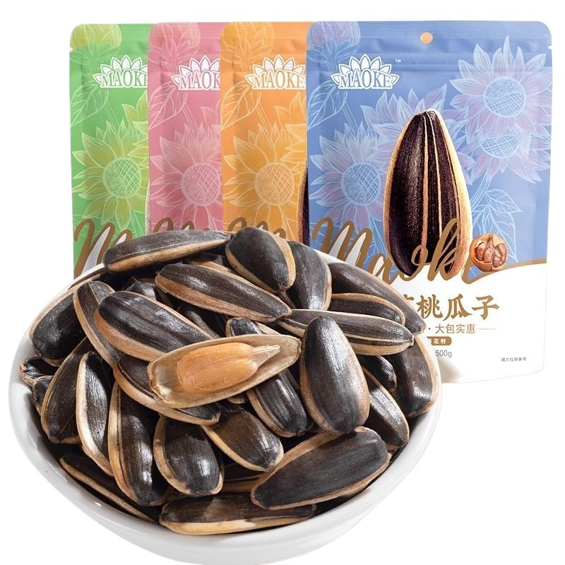 洽洽毛嗑瓜子500g*3袋山核桃味焦糖味五香味原瓜子恰恰葵花籽炒货 24.9元