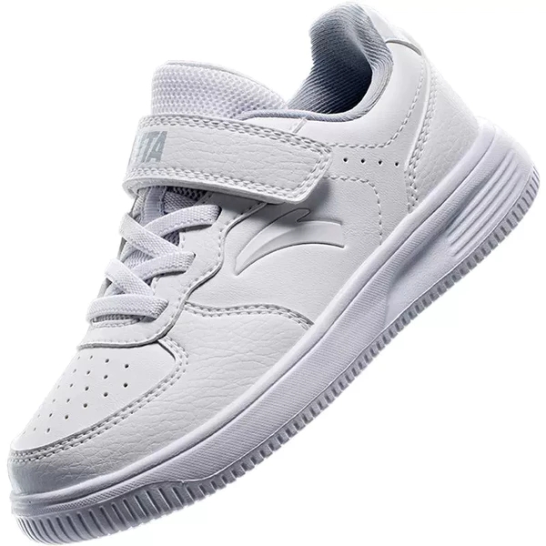 安踏儿童学生小白鞋低帮板鞋男女童春秋新款休闲运动鞋白色滑板鞋 87元