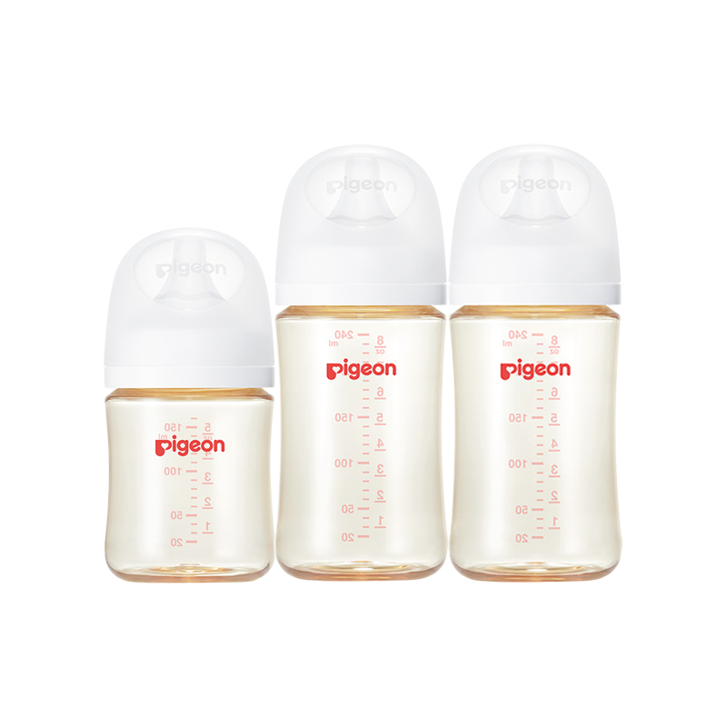 【自营】贝亲/Pigeon宽口径PPSU新生婴儿防胀气防呛奶瓶耐摔AA249 64元