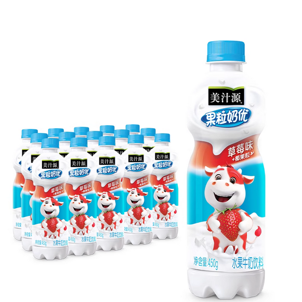 美汁源果粒奶优草莓味水果牛奶饮料 50.8元