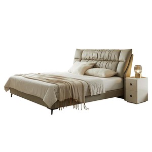 慕思官方旗舰店十大名品牌真皮床现代简约双人大床主卧高端大气