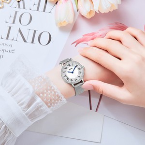 DOM腕表 气质圆形满钻表带石英女士手表G-1518D-7M Y