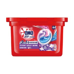 奥妙三合一怡神薰衣草洗衣凝珠18颗189g洁净净味抑菌除菌除螨