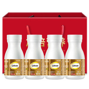 钙尔奇 多种矿物质维生素D 金钙尔奇添佳钙片 240粒/共4瓶+礼袋