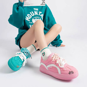 森马男女鞋2025秋冬新款加绒高帮马丁靴毛毛鞋小白鞋老爹鞋休闲鞋