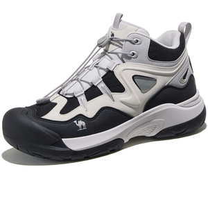 骆驼男鞋户外登山鞋2025秋季新款高帮休闲运动鞋增高防滑徒步鞋女