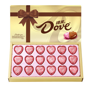 德芙 巧克力礼盒 5.3g*18颗装