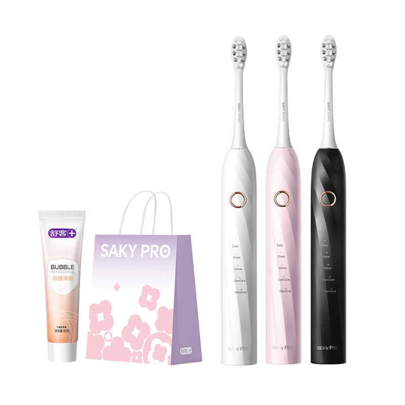 舒客电动牙刷成人自动声波软毛官方旗舰店学生情侣礼物套装T2 106元