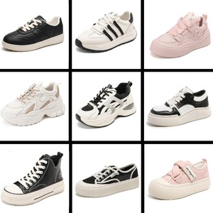 红蜻蜓春季小白鞋女2024新款爆款百搭轻便厚底阿甘鞋休闲鞋老爹鞋