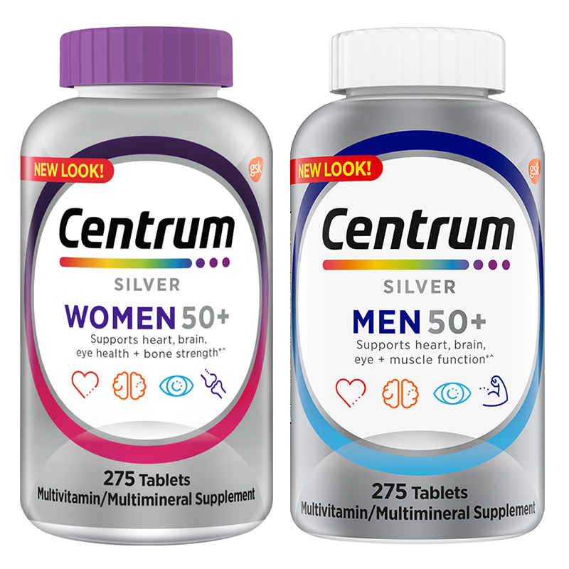 Centrum善存海外官方旗舰店中老年女性男性复合维生素vc营养275粒 234元