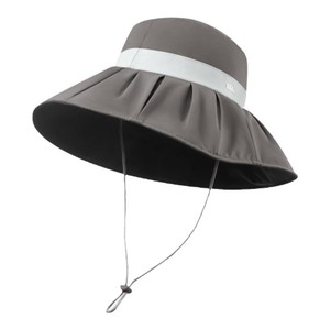 蕉下贝壳渔夫帽丝绒黑胶防晒大帽檐女款户外防紫外线遮阳太阳帽子