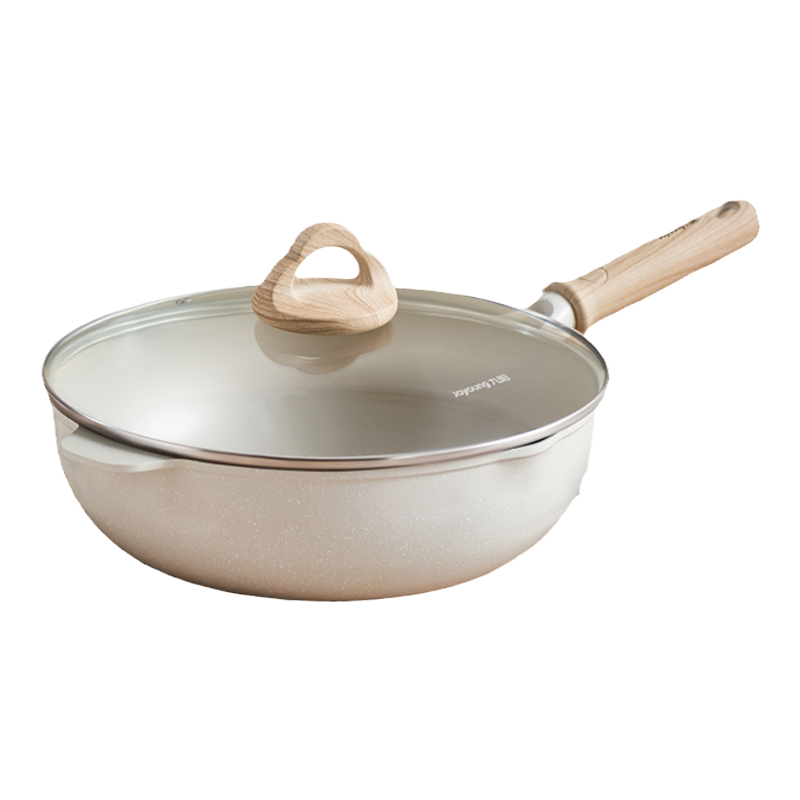 九阳不粘锅炒锅电磁炉专用炒菜锅家用平底锅麦饭石色官方旗舰店炊 65.55元