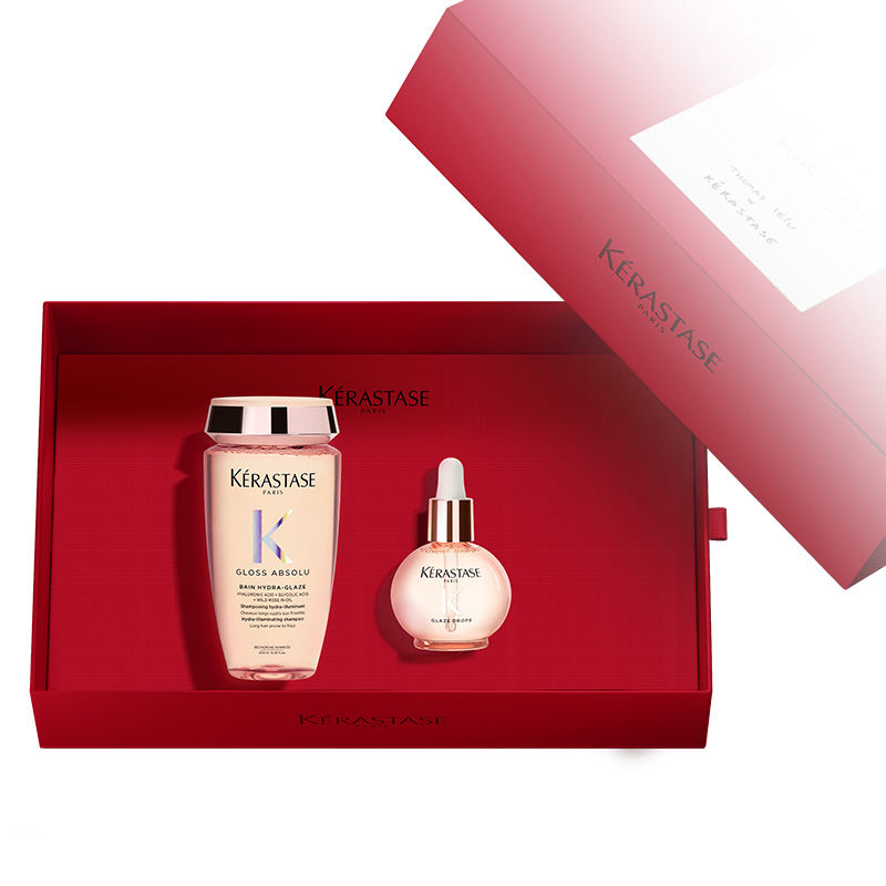 【官方正品】卡诗礼盒釉光玫瑰洗发水护发精油洗护套装礼物 560元