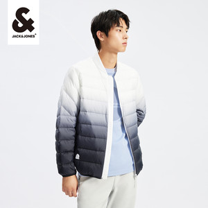 【精选】杰克琼斯秋冬新款舒适常规版型渐变设计羽绒外套男装3