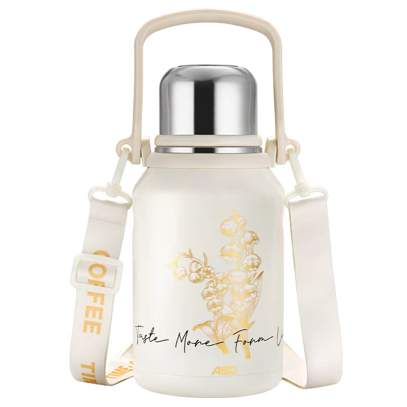 爱仕达铃兰保温杯女大容量2025新款婴儿冲奶外出水壶大号泡茶杯子 46.1元