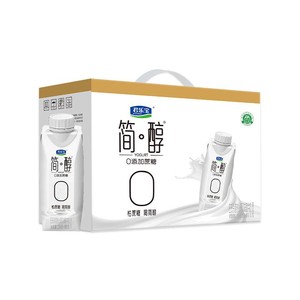 君乐宝高端简醇酸奶0添加蔗糖酸牛奶常温酸奶255g*10盒礼盒装