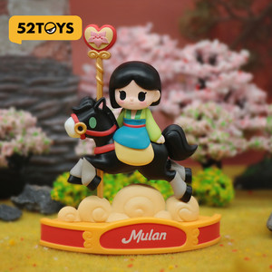 52TOYS迪士尼公主系列旋转木马盲盒潮流手办玩具摆件礼物-淘