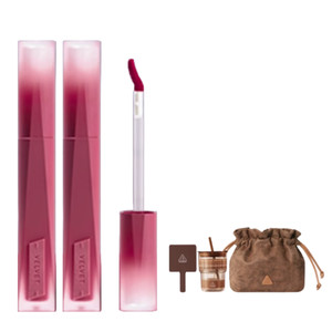 【礼物】3CE丝绒唇釉升级 口红哑光滋润裸色橘彩妆女生日