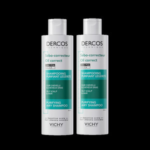 薇姿去油瓶洗发水长效控油蓬松水润高颅顶洗头膏露官方正品男女士