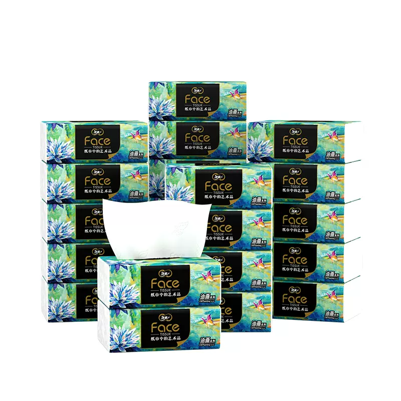 【下拉商详享优惠】洁柔纸巾面巾纸油画大包可湿水抽纸4层加厚型 54.52元