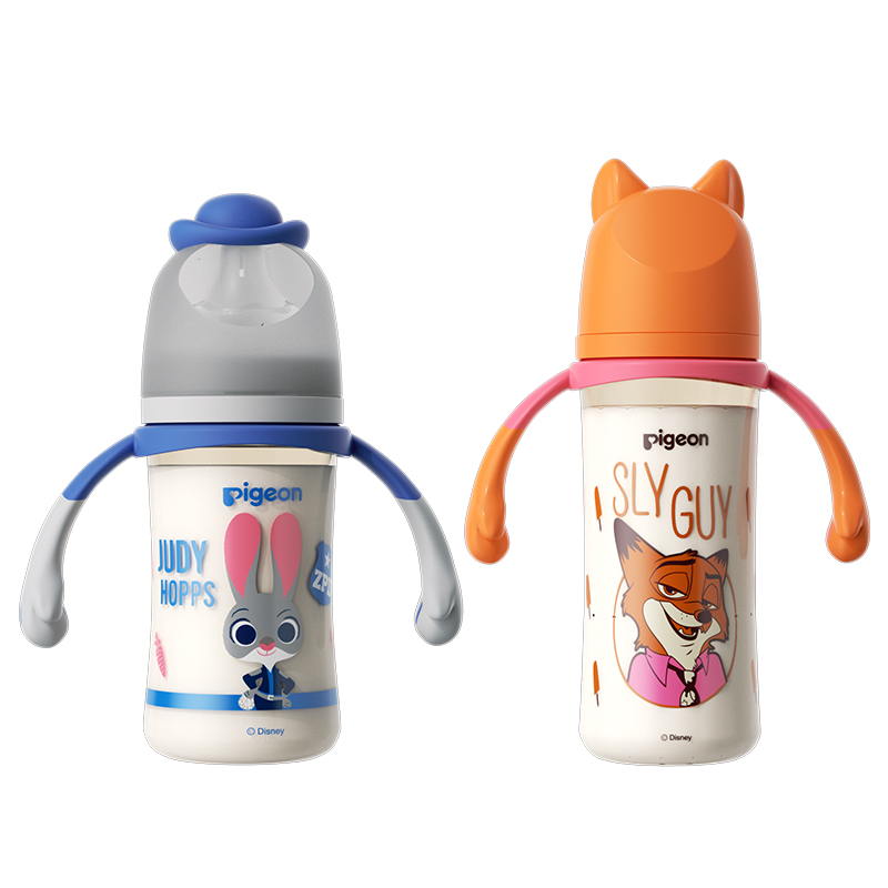 贝亲迪士尼疯狂动物城PPSU奶瓶大容量新生儿防胀气防呛官方旗舰店 167.2元