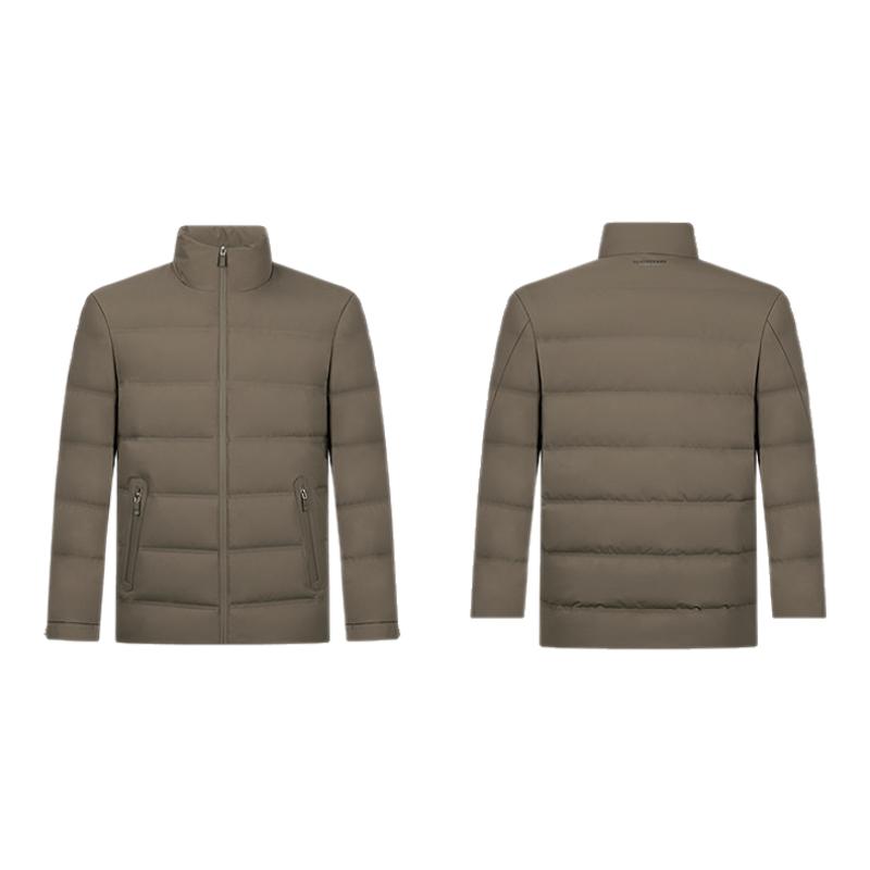 【拒水鸭绒】柒牌三防羽绒服男防风冬季新款时尚休闲立领保暖外套 436.04元