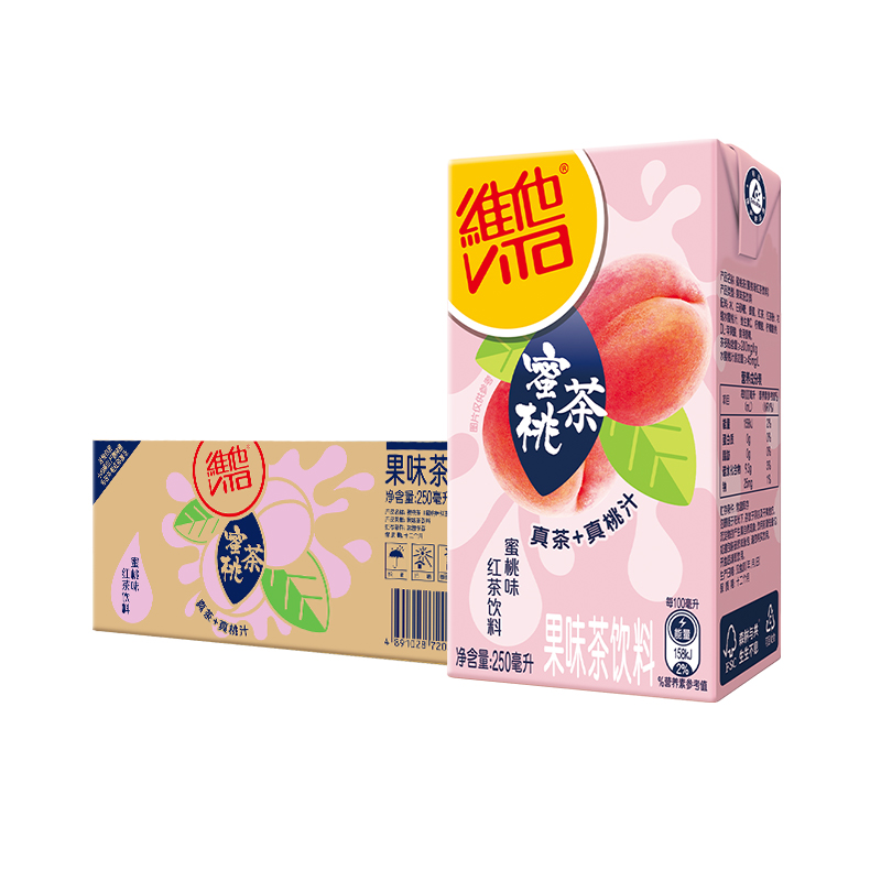 维他蜜桃茶果味茶饮料整箱装家庭聚餐聚会出游饮品 53.8元