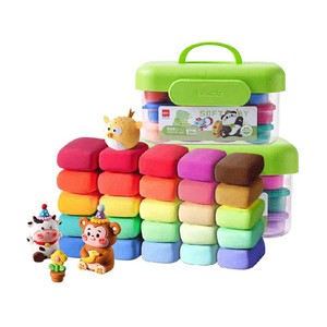 得力超轻粘土儿童无毒彩泥橡皮泥粘土幼儿园手工diy儿童玩具