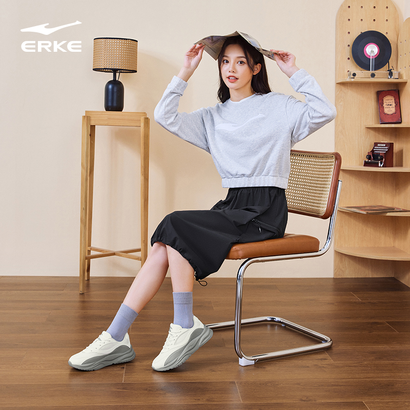 鸿星尔克男鞋2025秋冬休闲鞋板鞋运动跑步鞋百搭情侣运动鞋子