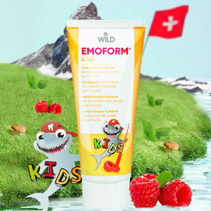 Dr.wild怀尔德瑞士进口儿童牙膏1-5岁宝宝乳牙含氟防蛀固齿防龋齿