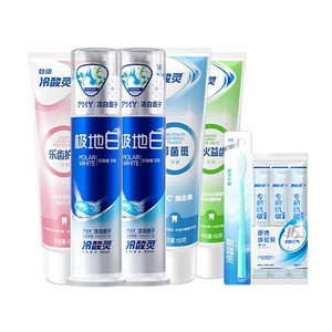 【吴磊推荐】冷酸灵抗敏感牙膏套装极地白清新口气洁白牙齿旗舰店