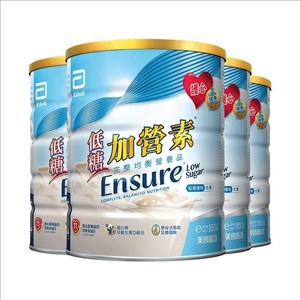 雅培ensure港版低糖加营素进口成人中老年补钙奶粉代餐营养粉*6罐