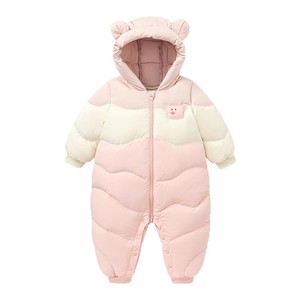 【真心绒】迷你巴拉巴拉男女童羽绒连体衣宝宝三防爬服2025冬新品
