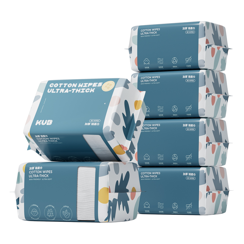 KUB可优比婴儿绵柔巾手口专用新生儿宝宝干湿两用洗脸巾非棉柔巾 78元